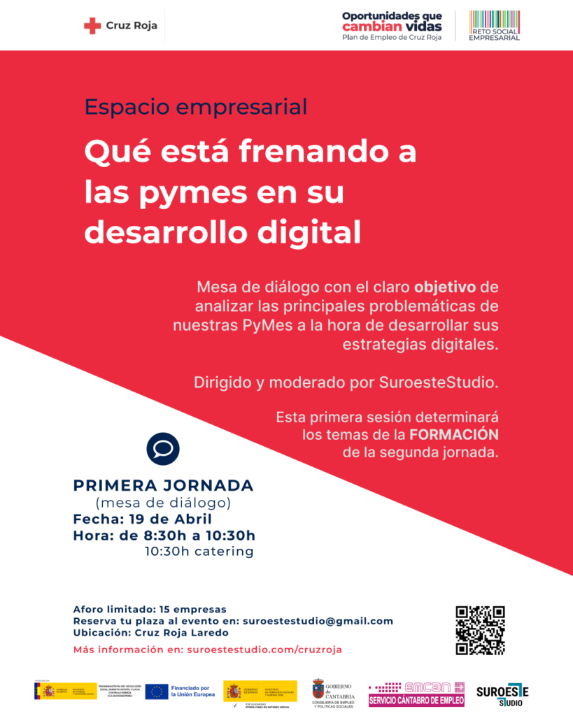 EVENTO FORMATIVO por SuroesteStudio para CRUZ ROJA Laredo (Cantabria)