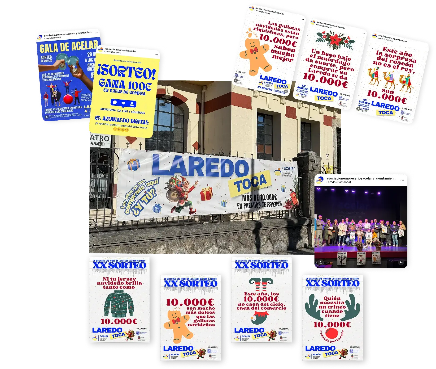 CREACIÓN DE CAMPAÑA DE NAVIDAD por SuroesteStudio para ACELAR LAREDO