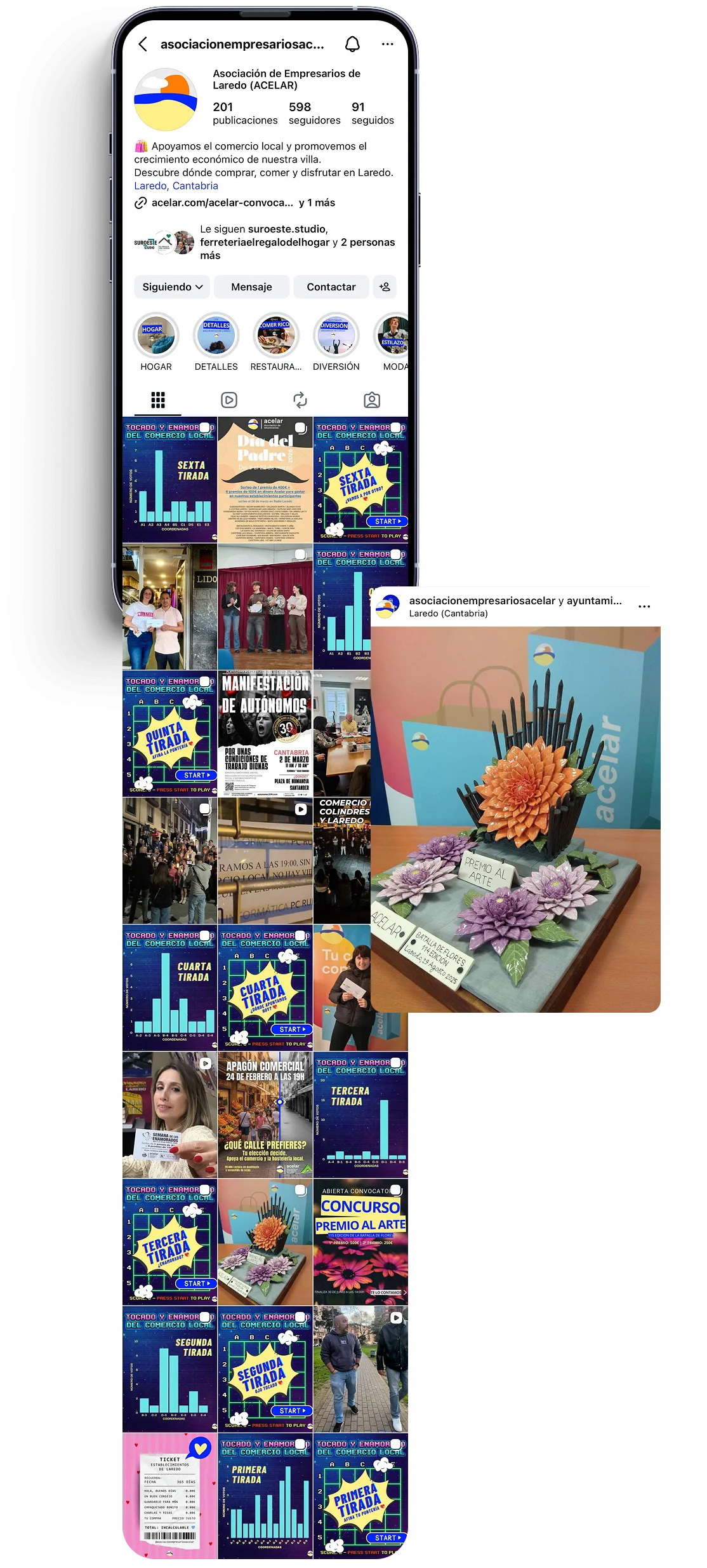 GESTIÓN DE REDES SOCIALES por SuroesteStudio para ACELAR LAREDO